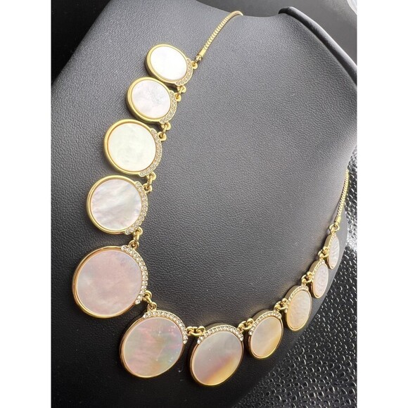 Kate Spade Mother of Pearl Disc Necklace - Picture 3 of 6